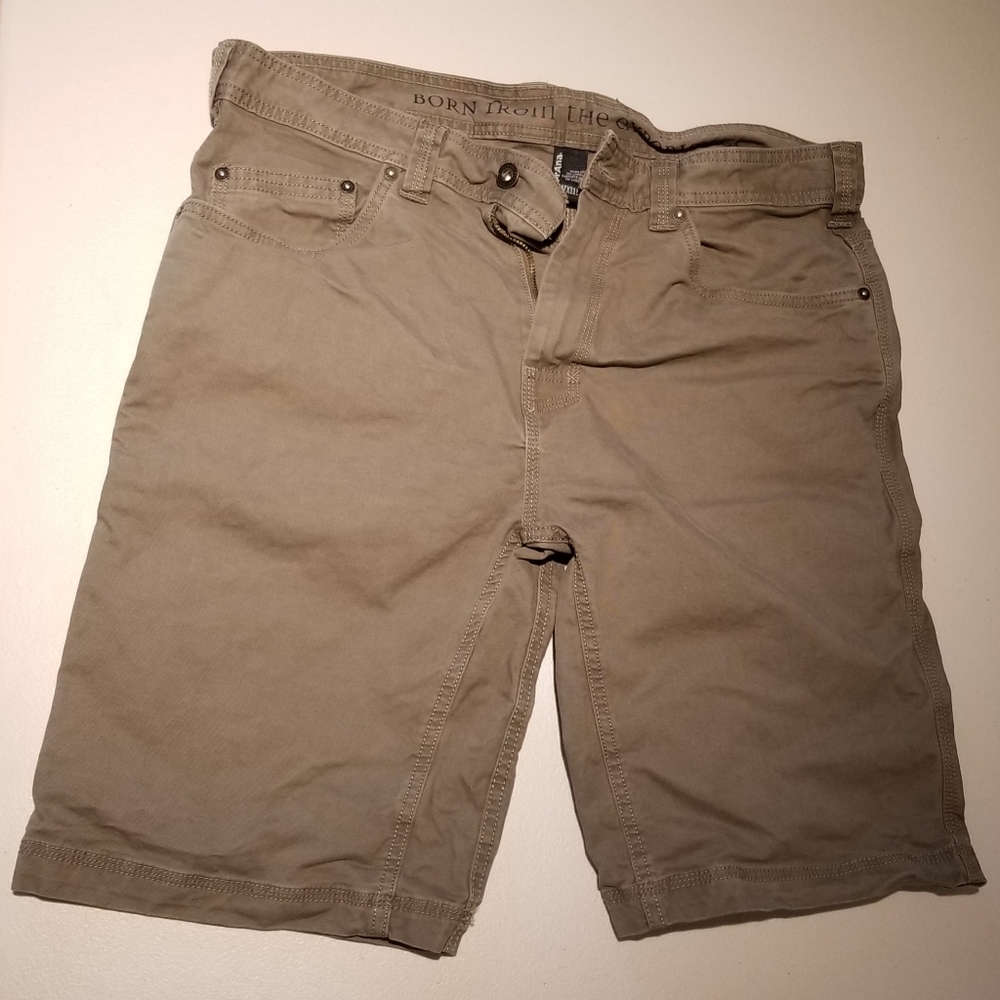 Prana Men's Khaki Shorts Size 33 Waist